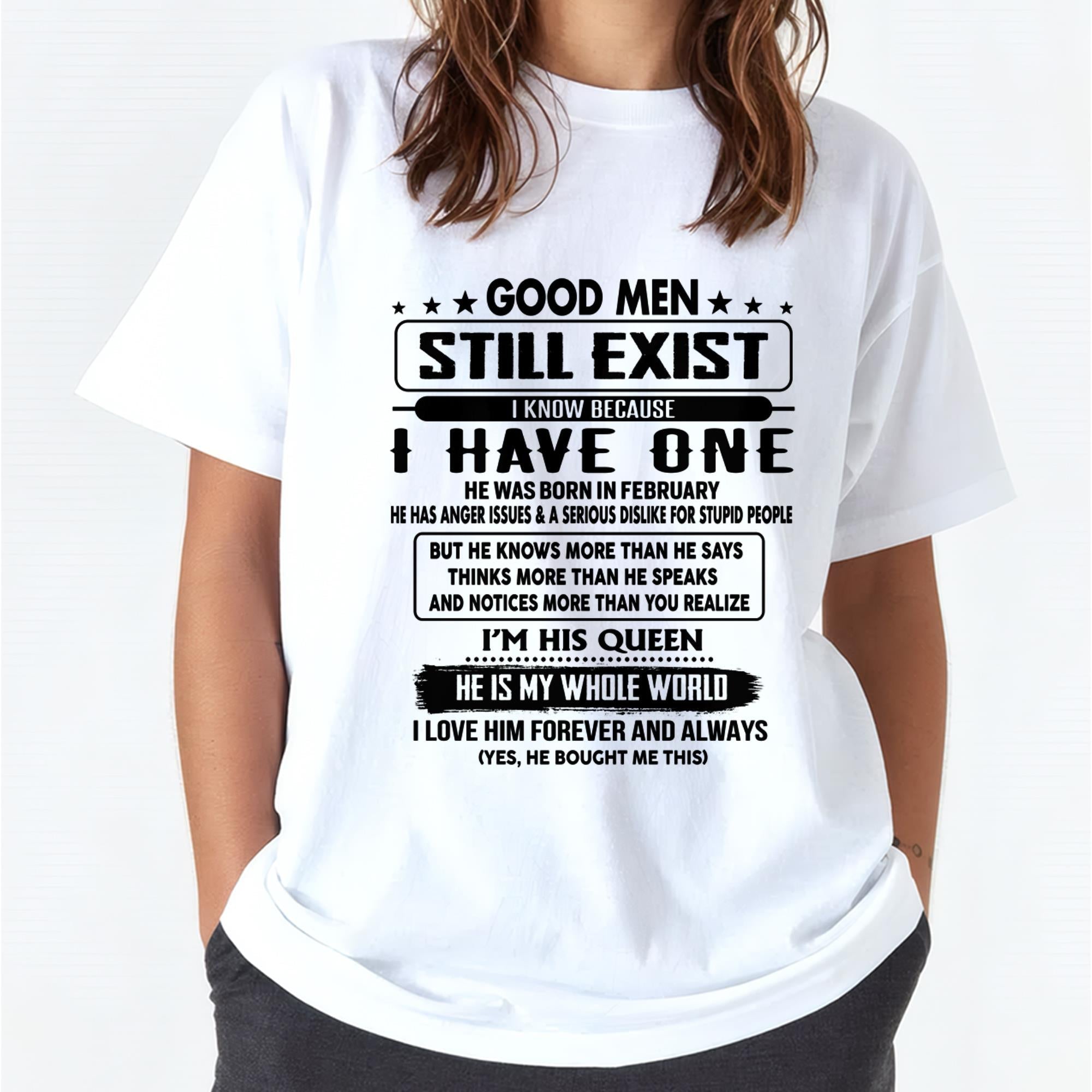February - Good men Still Exist - gift for your girlfriend, wife from Husband - NGHL02 (SKU-GM-02)